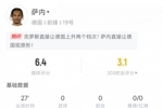 他好像在裸泳😂萨内数据：27分钟3过人0成功 错失1次良机